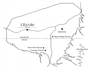 L'Ecole Vineyards Illustration