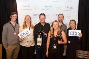 L’Ecole Wine Club team at Portland City Grill, Portland OR