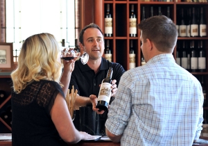 Wine education in the Tasting Room