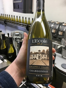 Finished bottle of Chardonnay