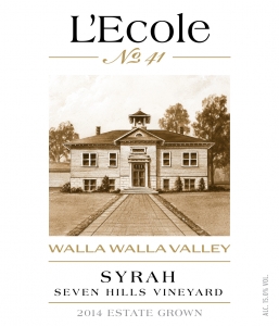 2014 Seven Hills Vineyard Estate Syrah front label